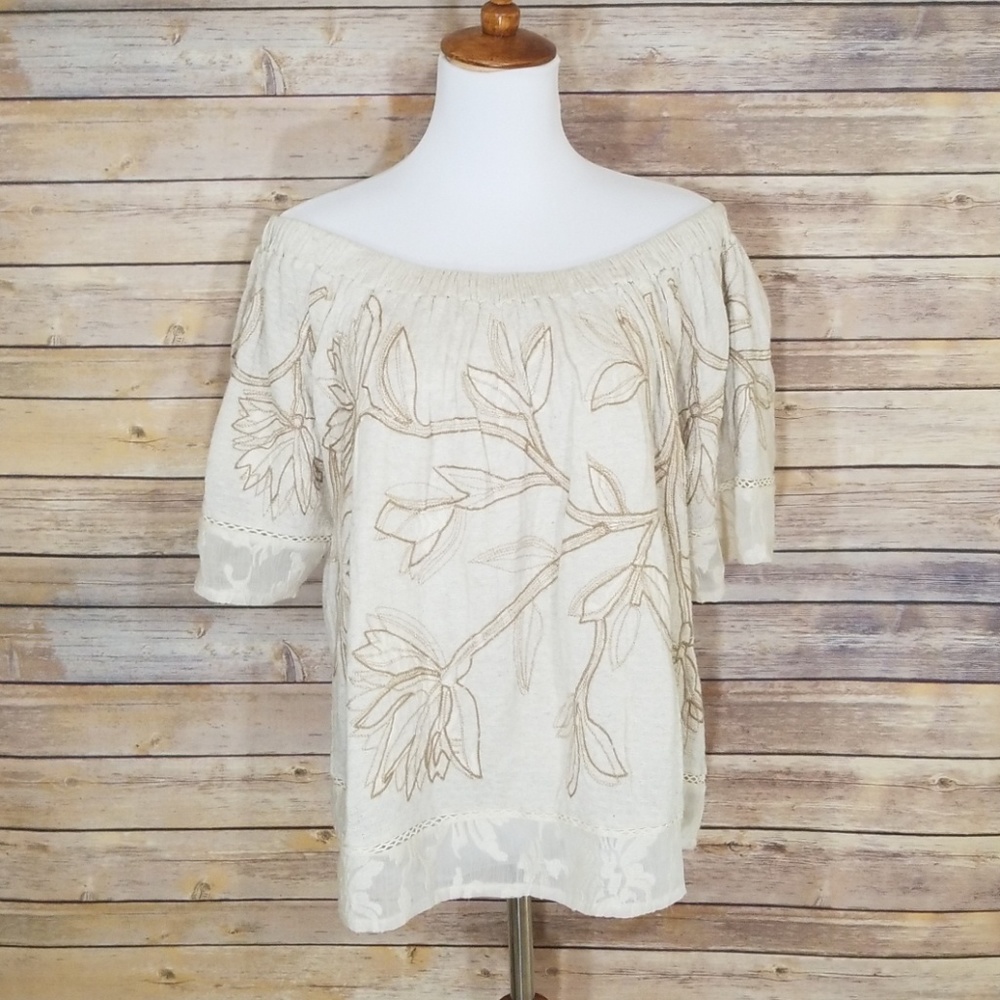 BNWT - Lucky Brand Cream Top